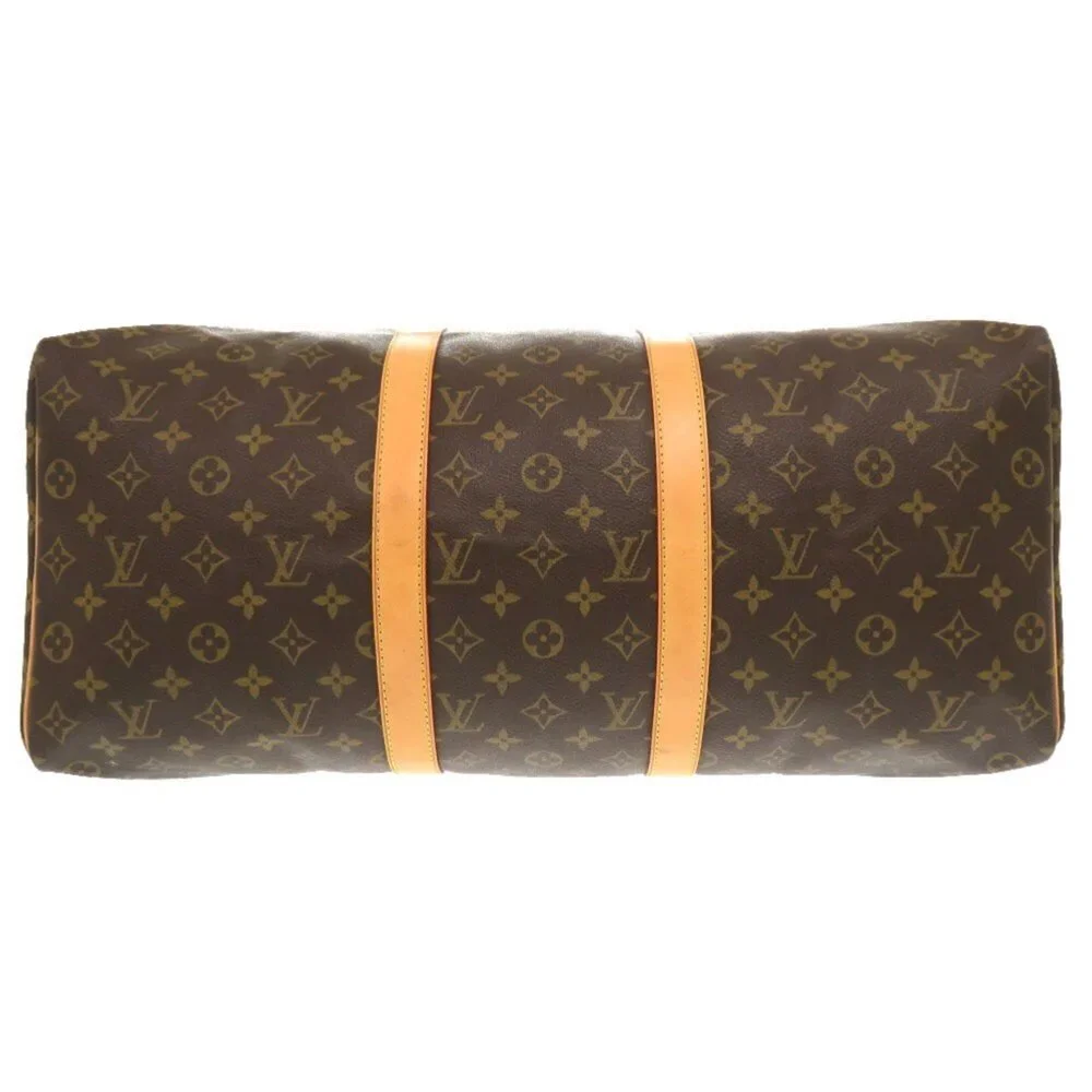 LOUIS VUITTON Brown Monogram Keepall 50 Boston Bag